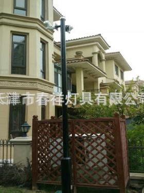 生产销售户外道路监控立杆3米双挑臂90度监控杆监控杆路灯杆