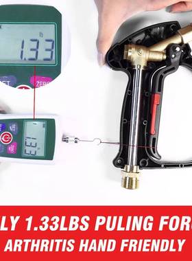 通用喷枪洗车机喷头全套洗车水枪高压清洗机PA泡沫壶1/4快插