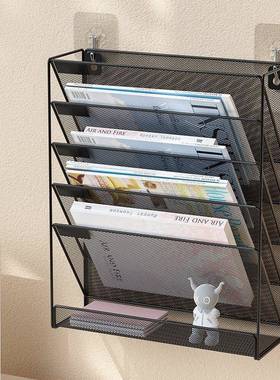 金属文件架文件夹收纳盒办公室桌面文件收纳置物架文件框桌上隔板