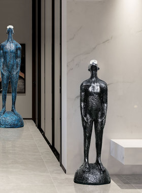 现代家居客厅玄关落地人物摆件酒店会所样板房售楼部雕塑艺术品