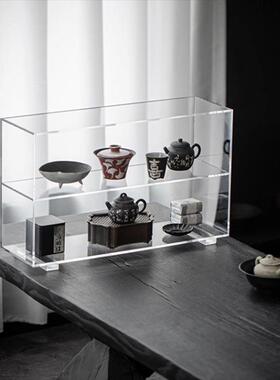亚克力茶具置物架家用透明茶具收纳架茶杯茶壶电子数码产品展示架