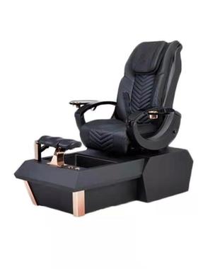 网红爆款美甲沙发椅子足浴按摩设备玻璃钢材质带彩灯冲浪修脚椅