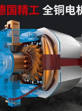 航典4寸迷你单手锯果树修枝锯户外园林充电伐木锂电锯电动电链锯