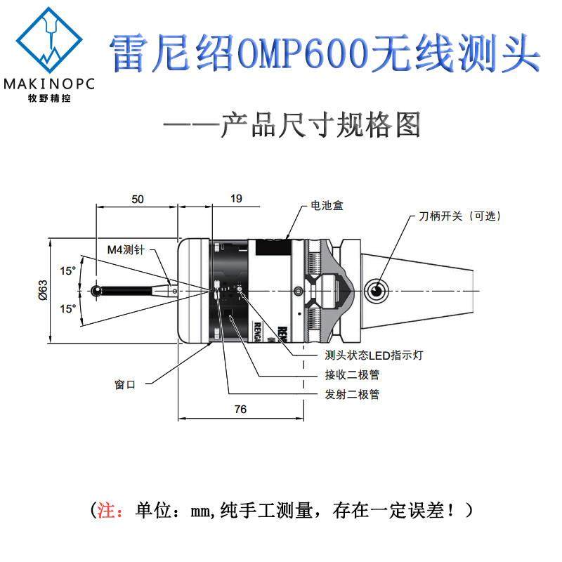 原装雷尼绍OMP600光学测头数控机床cnc探头车床3D曲面在线测量,淘宝优惠券,粉丝福利购,淘宝优惠卷