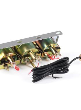 汽车改装52mm油压水温电流三合一组合仪表12V通用机械式三联仪表