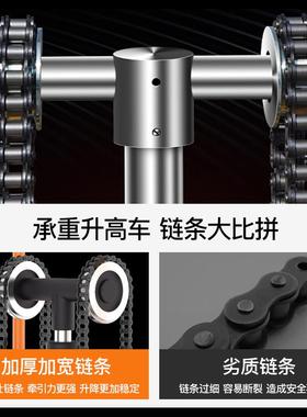 手动叉车小型家用液压地牛拖车微型升降平台板车手推车轻型升高车