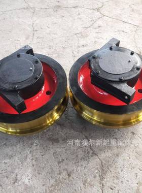 φ500锻造车轮组材质42CrMo轨道行走轮起重机车轮组