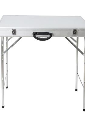 夜市摆摊工具地摊箱子饰品箱首饰摆地摊收纳展示货架折叠桌便携式