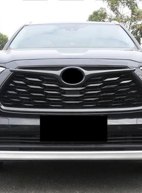 适用22款丰田汉兰达改装前中网框前脸车标装饰亮条外饰改装配件