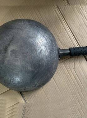 正宗章丘手工锻打铁锅饭店家用不沾锅无涂层少油烟炒锅宗师热锻锅