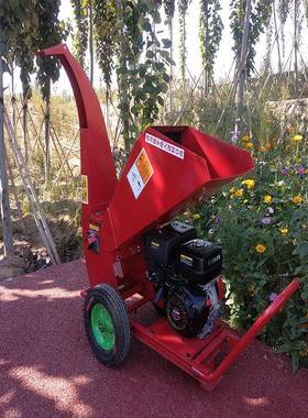 小型木材破碎机多用途树枝木块粉碎设备电动汽油粉碎机