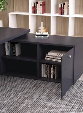 办公桌椅组合办公室家具老板大班台简约现代轻奢经理总裁单人桌子