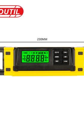 DL420数显水平尺磁性水平尺电子倾角仪LCD数显屏幕水平尺铝材外