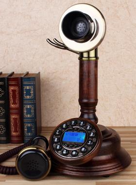 欧式复古仿古无线插卡座机老式转盘联通电信固话老人家用电话机