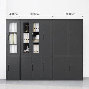 来福士办公文件柜铁皮柜资料档案柜玻璃收纳柜财务凭证柜带锁矮柜