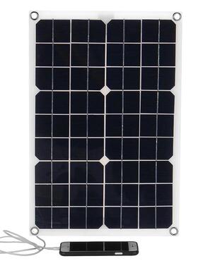 40W18V双片组合柔性太阳能板汽车电池充电USBDC太阳能充电板