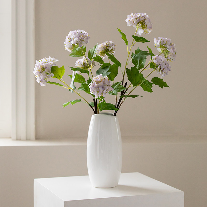 逼真手感绣球单枝假花雪球仿真花客厅餐桌装饰花瓶绢花婚礼手捧花,淘宝优惠券,粉丝福利购,淘宝优惠卷