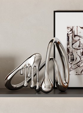 现代复古黑胶留声机摆件轻奢高档客厅怀旧中古软装样板间壁龛装饰