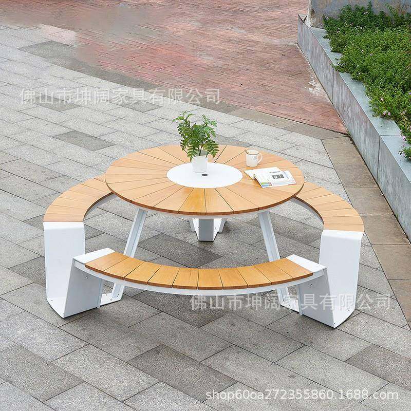 户外连体桌椅户外庭院连体桌椅公共场所公园椅卡座公园组合,淘宝优惠券,粉丝福利购,淘宝优惠卷