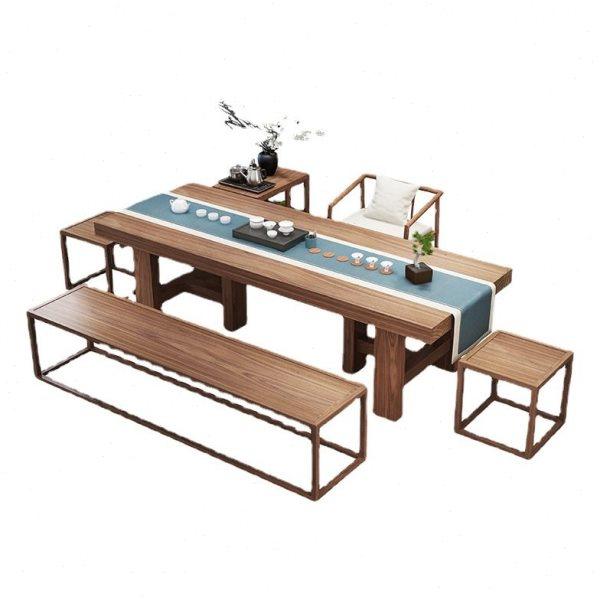 新中式实木茶桌椅组合 家用小户型功夫禅意喝茶桌 公司待客喝茶桌,淘宝优惠券,粉丝福利购,淘宝优惠卷