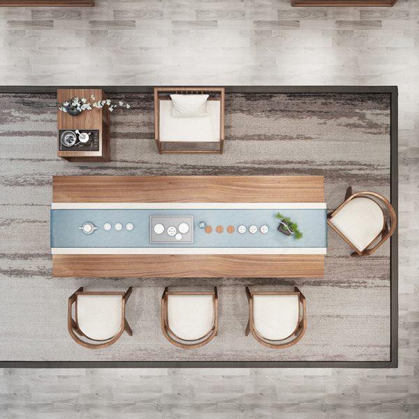 新中式实木茶桌椅组合 家用小户型功夫禅意喝茶桌 公司待客喝茶桌,淘宝优惠券,粉丝福利购,淘宝优惠卷