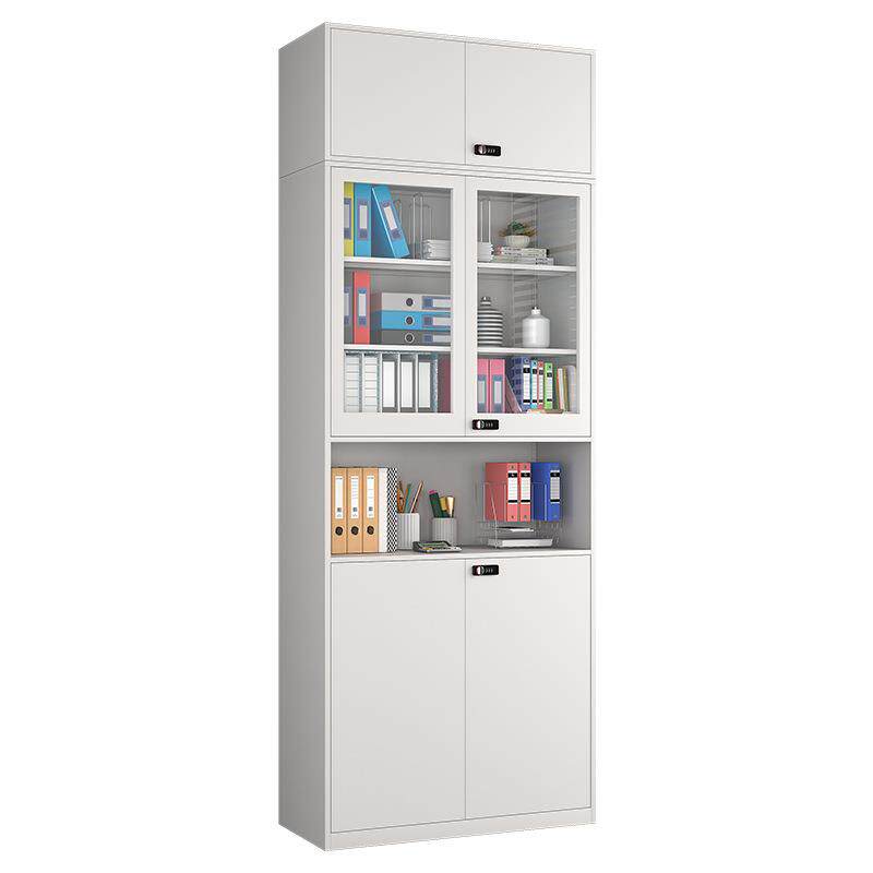 办公室钢制文件柜铁皮柜档案柜密码锁玻璃门财务凭证柜储物柜2米 - 图3