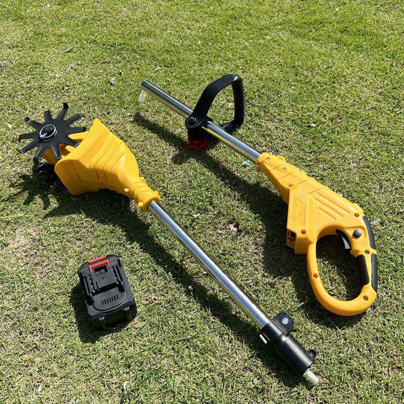 Electric scarifier small agricultural micro tiller rotary tiller weeding lithium battery lawn trimmer earth tiller