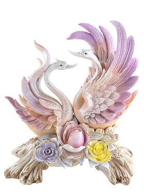 现代简约时光之舞北欧家居书房树脂装饰品玄关工艺品摆件客厅创意