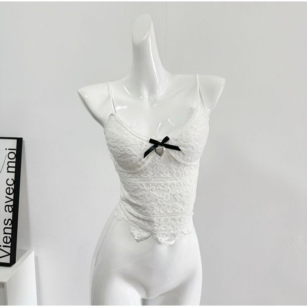 小香风纯欲蕾丝蝴蝶结爱心桃吊带女秋冬内搭短款上衣,淘宝优惠券,粉丝福利购,淘宝优惠卷