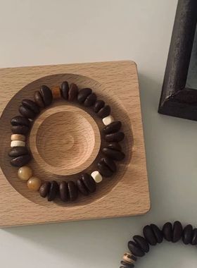 咖啡豆手链diy云南模型饰品装饰挂件摆件百香籽手串精品纯熟日晒