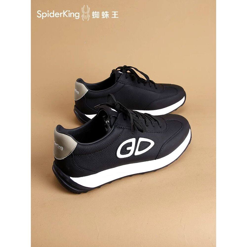 蜘蛛王德训鞋男时尚百搭休闲运动鞋2026春季真皮潮流轻便软底男鞋,淘宝优惠券,粉丝福利购,淘宝优惠卷