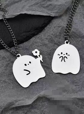 闺蜜项链一人一半兔项链姐妹小猫小狗吊坠送闺蜜情人节信物二人款