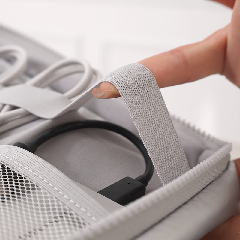 蓓恋新款数据线包大容量旅行充电宝数码产品收纳包多功能化妆包,淘宝优惠券,粉丝福利购,淘宝优惠卷