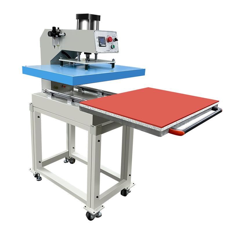 气动单工位抽拉烫画机4060热转印机平板服装锦旗抱枕压烫机印花机 - 图3