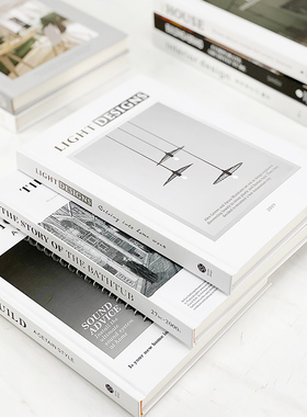 现代简约欧式轻奢精装硬皮封面仿真书摆件样板房售楼处书房饰品