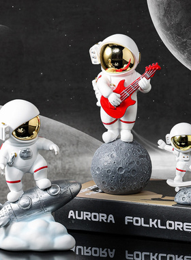 家居装饰品创意宇航员摆件轻奢客厅电视柜房间办公桌面太空人礼物