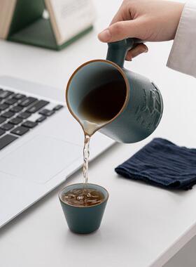 旅行茶具套装便携式户外露营旅游泡茶陶瓷一路有你快客杯一壶四杯