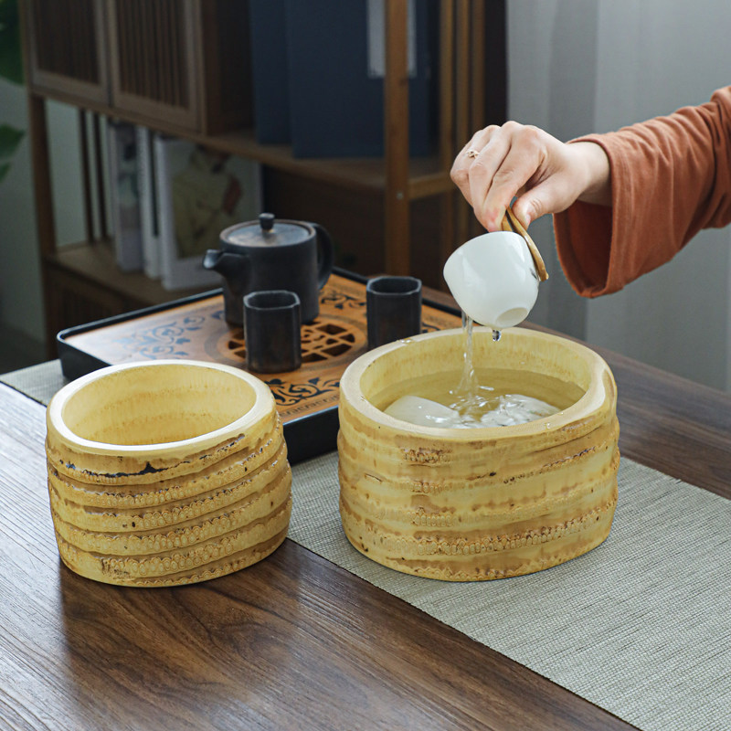 竹根圆茶洗水果盘创意茶杯盆果盘果盆家用客厅茶几干果网红沙拉碗,淘宝优惠券,粉丝福利购,淘宝优惠卷