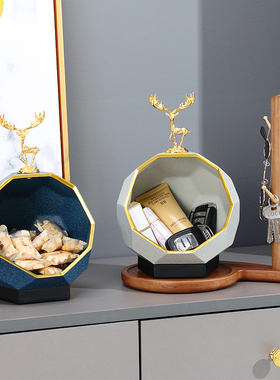 简约轻奢麋鹿装饰创意钥匙收纳进门玄关摆件入户鞋柜装饰品挂钥匙