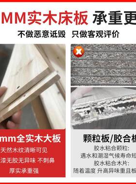 全实木床架子无床头榻榻米出租房专用单人双人床1.2358米落地矮床
