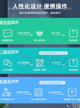 智能快递柜学校包裹自助存取快递小区菜鸟驿站投递柜派件寄存柜