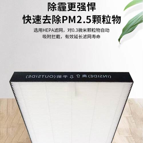 适用夏普空气净化器过滤网集尘滤芯FZ-E100HF/DF除臭抗菌瓦愣网 - 图1