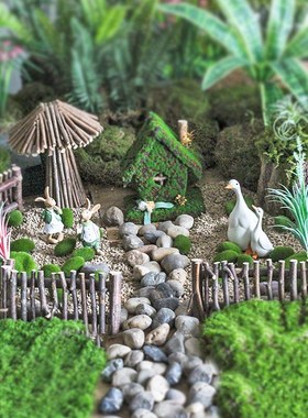 天然树枝小栅栏围栏创意装饰摆件阳台花园K造景布置幼儿园环创材