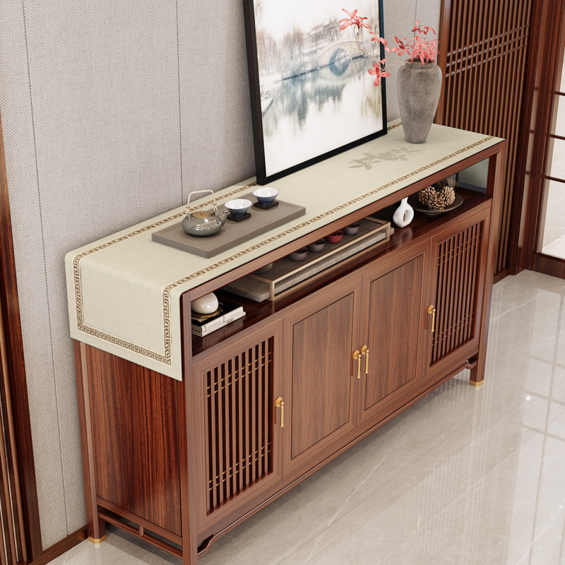 中式餐边柜桌布玄关柜盖布长方形盖巾长条桌旗新中式斗柜防尘桌布,淘宝优惠券,粉丝福利购,淘宝优惠卷