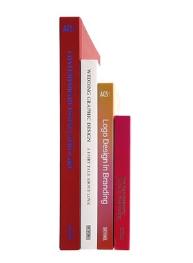 红色简约 真书可翻阅p 内页别墅大风格摆件装饰桌面卧室拍摄道具