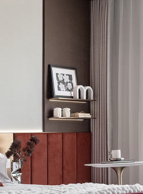 墙上隔断隔板书架书柜装饰柜子陈设品摆件样板间软装新房家居饰品