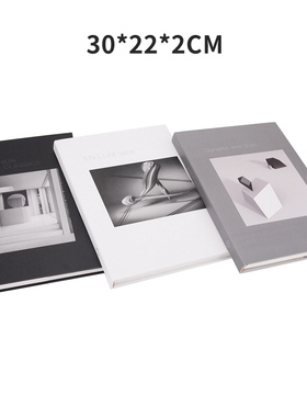 大本黑白灰简约现代真书 样板房装饰书摆件 可S翻页仿真书道具书