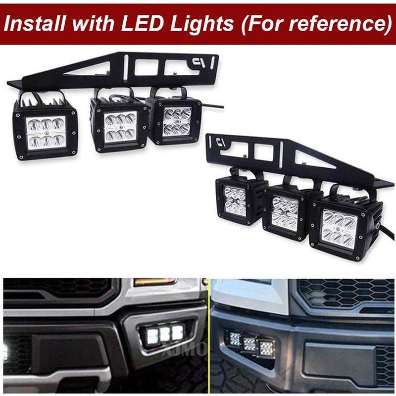 适用福特猛禽2017-2019年前隐藏式保险杠雾灯安装支架前雾灯+支架,淘宝优惠券,粉丝福利购,淘宝优惠卷