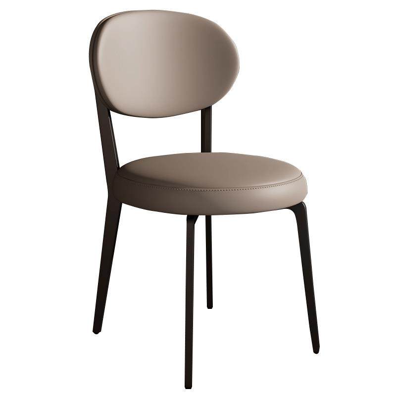 餐椅意式奶油风靠背椅家用轻奢设计师椅子PU软包成人靠背餐桌椅子,淘宝优惠券,粉丝福利购,淘宝优惠卷