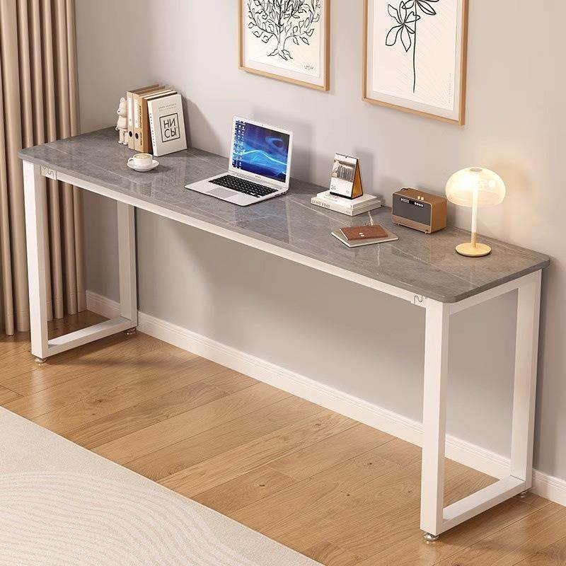 靠墙家用岩板写字条桌长方形简约办公桌现代厂长条书桌电脑桌,淘宝优惠券,粉丝福利购,淘宝优惠卷